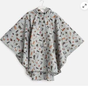 Vera Bradley Rain Poncho -Dog Show - Folds Into Pocket - Large / x-Large NWT
